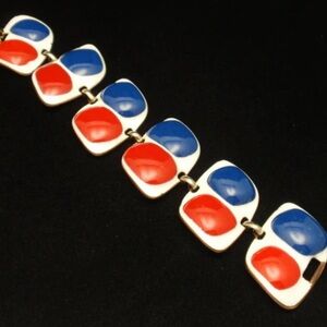 Coming-VINTAGE | KAY DENNING Signed PANEL BRACELET